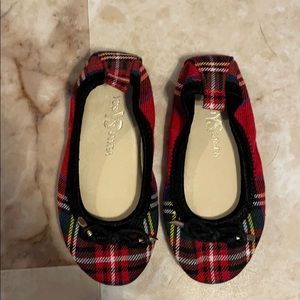 Yosi Samra Plaid Ballet Flats (Toddlers)